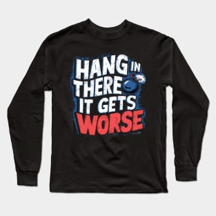 Hang in There in Style: Satirical Bomb T-Shirt - Dark Humor, Existential Fun, Conversation Starter Long Sleeve T-Shirt